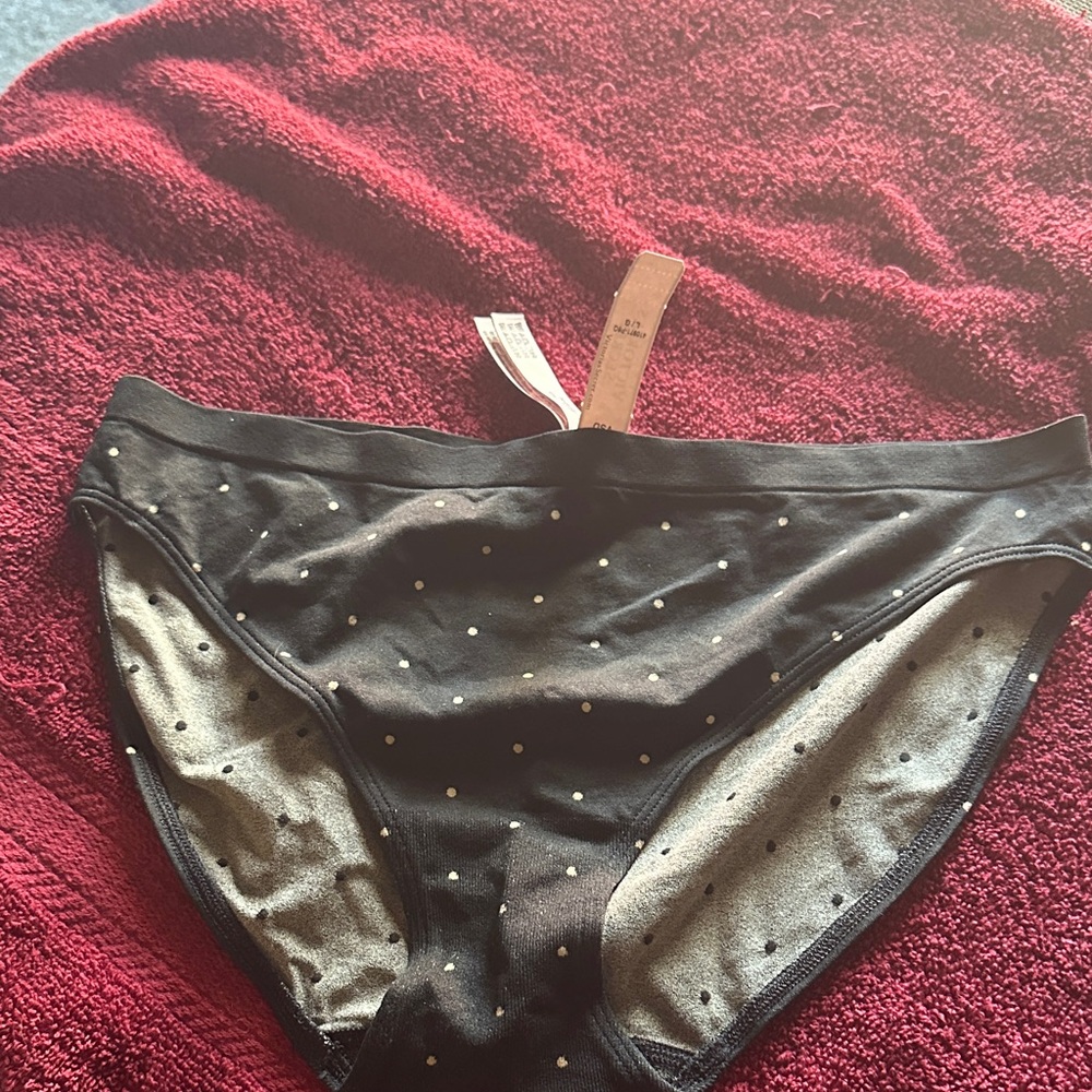 Black Polka Dot Bikini Bottoms